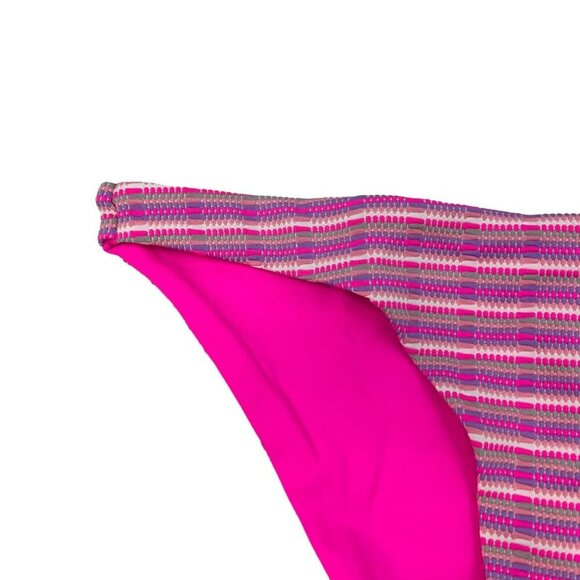 L*Space Women’s Camacho Classic Bikini Bottom Multicolor Striped Size Small New - Picture 2 of 9